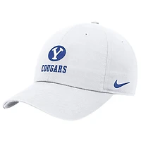 Casquette ajustable Nike blanche BYU Cougars 2025 On-Field Club pour homme