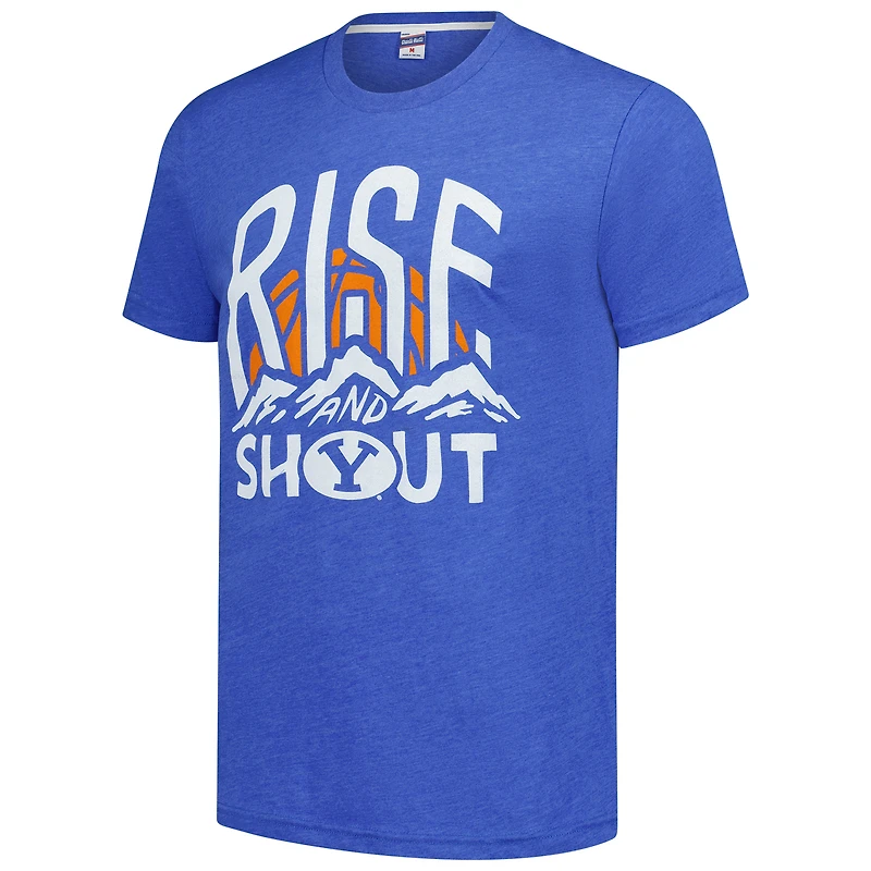 T-shirt bleu roi BYU Rise and Shout V168803 TEEMENSCR