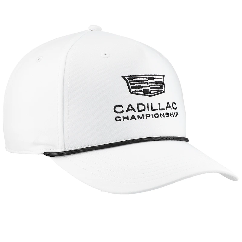 Casquette ajustable Ahead blanche/noire Cadillac Championship Alto Rope pour homme