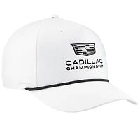 Casquette ajustable Ahead blanche/noire Cadillac Championship Alto Rope pour homme