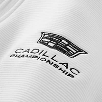 Pull-over Nike Cadillac Championship Therma-FIT Par demi-zip blanc pour homme