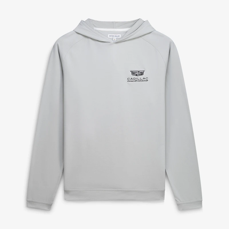 Men's Peter Millar Gray Cadillac Championship Pine Performance Hoodie