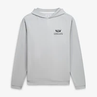Men's Peter Millar Gray Cadillac Championship Pine Performance Hoodie