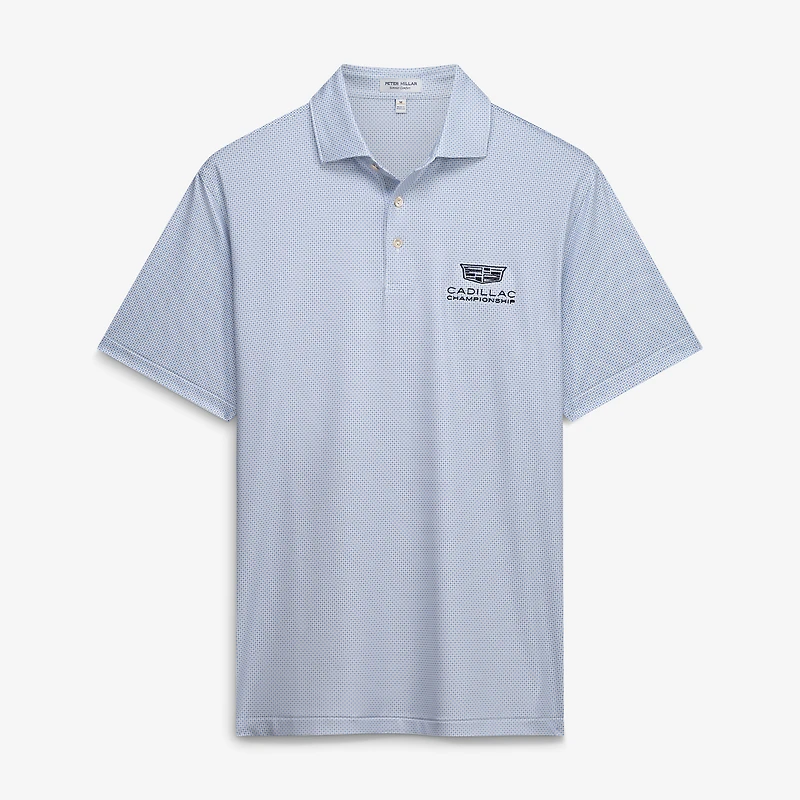 Men's Peter Millar White Cadillac Championship Phoenix Performance Jersey Polo