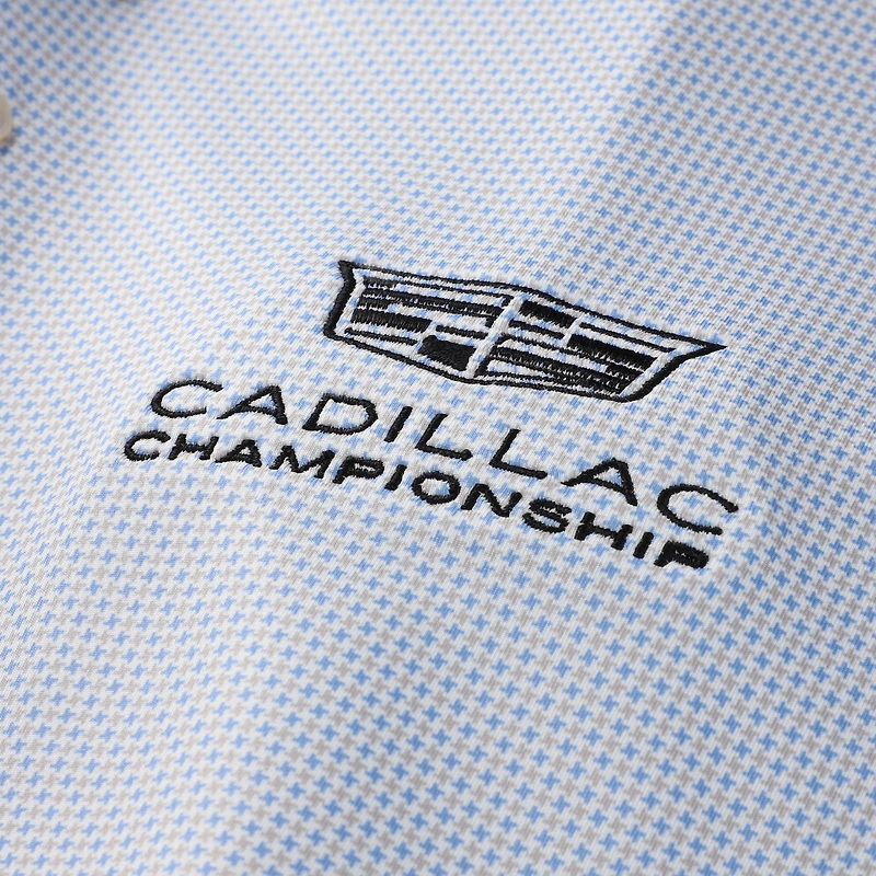 Men's Peter Millar White Cadillac Championship Phoenix Performance Jersey Polo