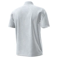 Polo Under Armour gris Cadillac Championship Playoff Tropical Jacquard pour homme