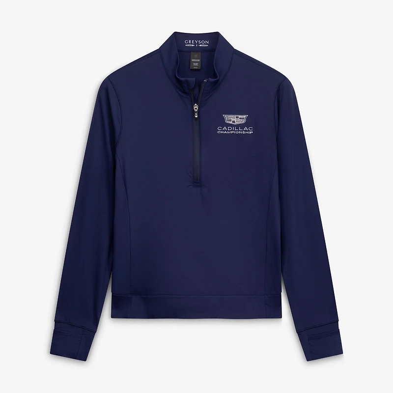Women's Greyson Clothiers Navy Cadillac Championship Halley II Quarter-Zip Pullover