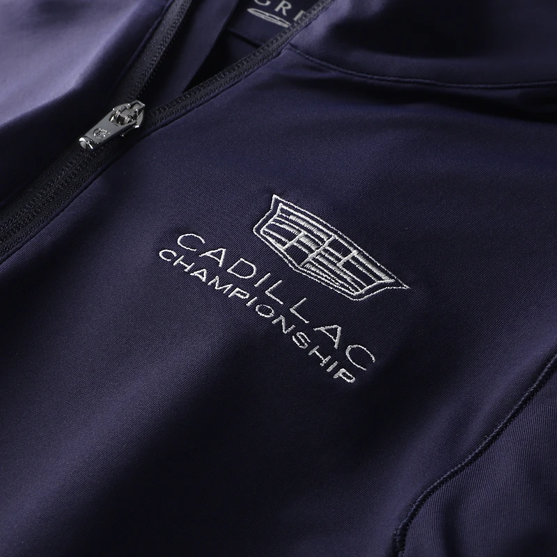 Pull à col zippé Greyson Clothiers Navy Cadillac Championship Halley II pour femme
