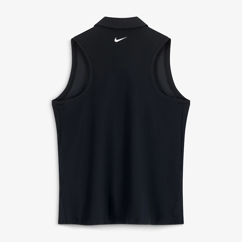 Polo sans manches Nike Cadillac Championship Dri-FIT Victory noir pour femme