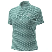 Polo imprimé Under Armour Mint Cadillac Championship Dry pour femme
