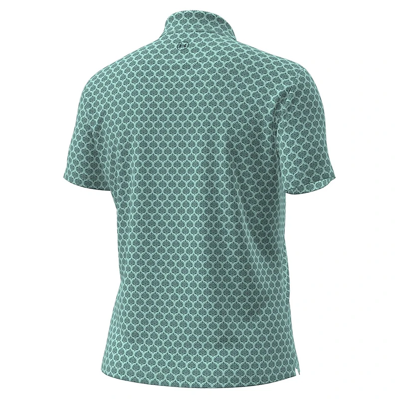 Polo imprimé Under Armour Mint Cadillac Championship Dry pour femme