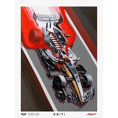 Cadillac F1 Team x ODITI 18" x 24" 2026 Austrian Grand Prix Artwork Print