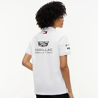 Men's Tommy Hilfiger White Cadillac F1 Team Red, and Blue Replica Polo