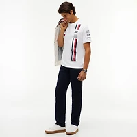 Men's Tommy Hilfiger White Cadillac F1 Team Red, and Blue Replica T-Shirt