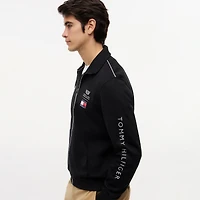 Men's Tommy Hilfiger x Cadillac F1 Team Black Full-Zip Track Jacket