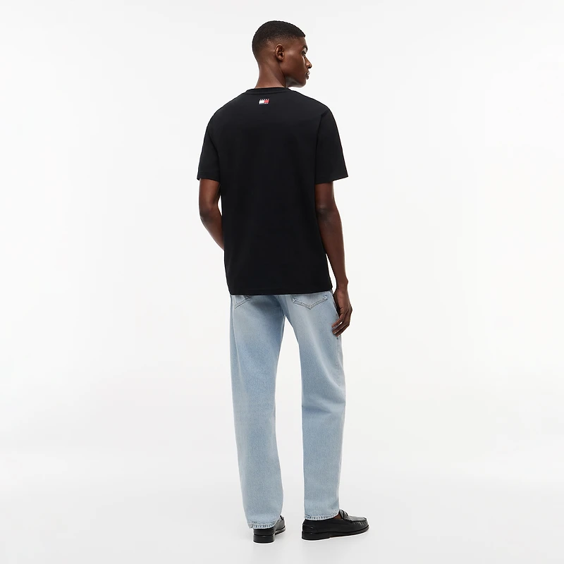 Men's Tommy Hilfiger x Cadillac F1 Team Black Script Graphic T-Shirt