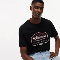 Men's Tommy Hilfiger x Cadillac F1 Team Black Script Graphic T-Shirt