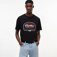 Men's Tommy Hilfiger x Cadillac F1 Team Black Script Graphic T-Shirt