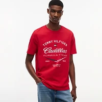 Men's Tommy Hilfiger x Cadillac F1 Team Red Collab Graphic T-Shirt