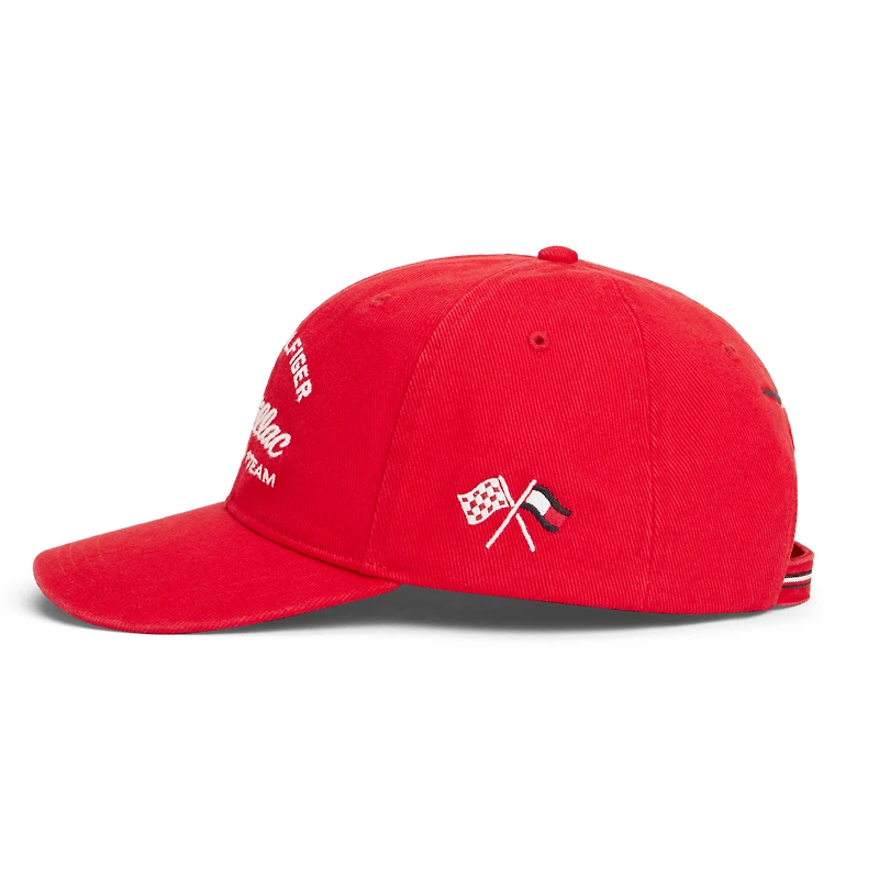 Men's Tommy Hilfiger x Cadillac F1 Team Red Collab Logo Adjustable Hat