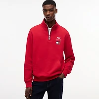 Men's Tommy Hilfiger x Cadillac F1 Team Red Quarter-Zip Logo Sweatshirt