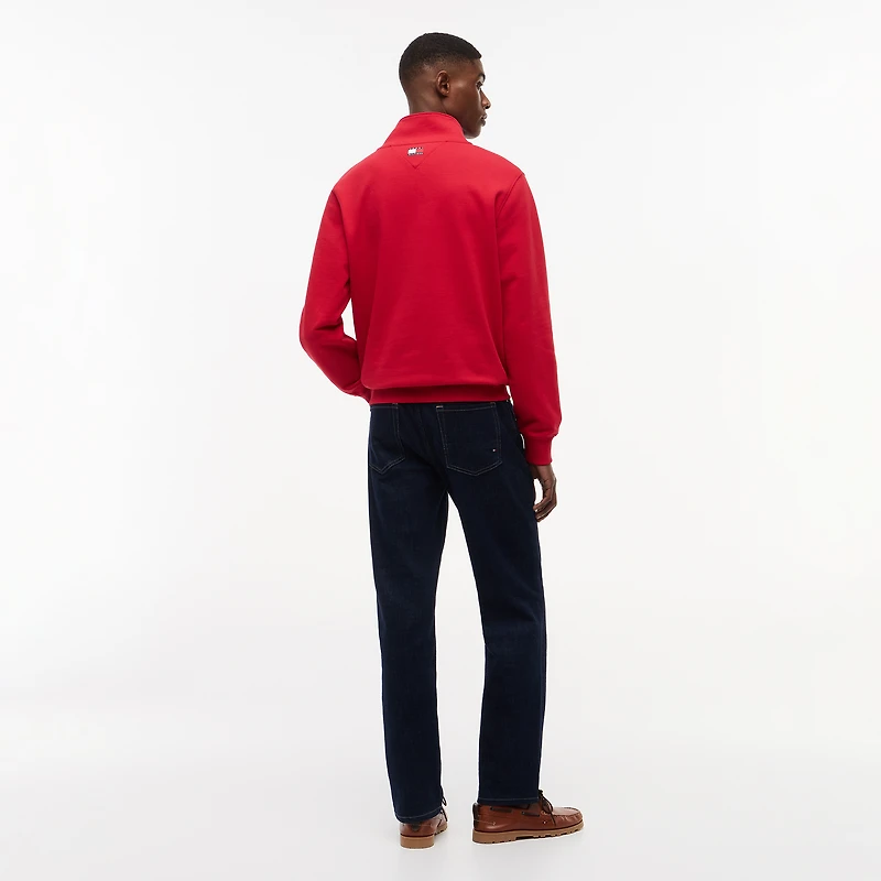 Men's Tommy Hilfiger x Cadillac F1 Team Red Quarter-Zip Logo Sweatshirt