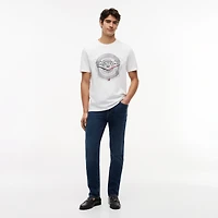 Men's Tommy Hilfiger x Cadillac F1 Team White Tire Graphic T-Shirt