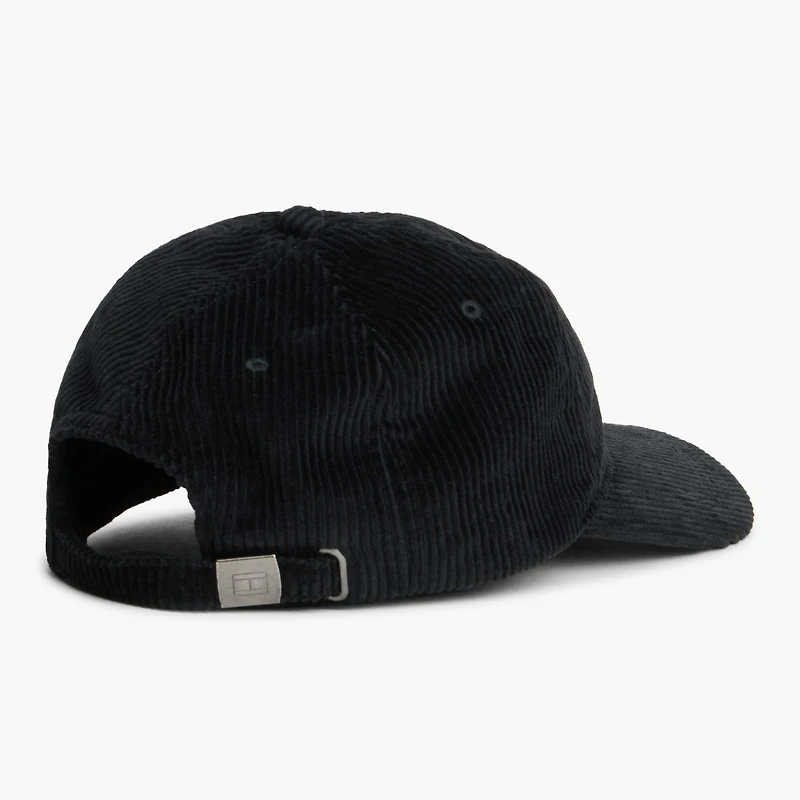 Unisex Tommy Hilfiger Black Cadillac F1 Team Chevron Corduroy Adjustable Hat