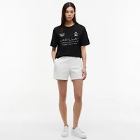 T-shirt unisexe Tommy Hilfiger noir à motif Cadillac F1 Team Racing