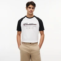 Unisex Tommy Hilfiger White Cadillac F1 Team Script Raglan Sleeve T-Shirt