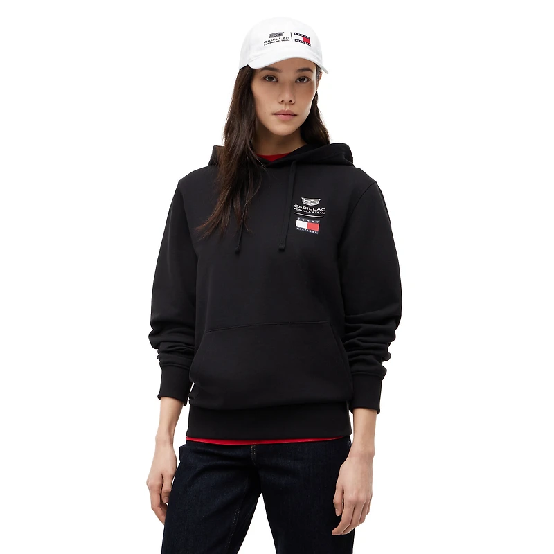 Unisex Tommy Hilfiger x Cadillac F1 Team Black Logo Hoodie