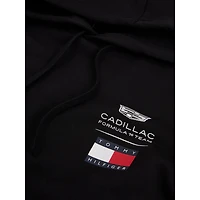 Sweat à capuche unisexe Tommy Hilfiger x Cadillac F1 Team noir avec logo