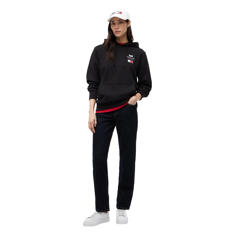 Unisex Tommy Hilfiger x Cadillac F1 Team Black Logo Hoodie