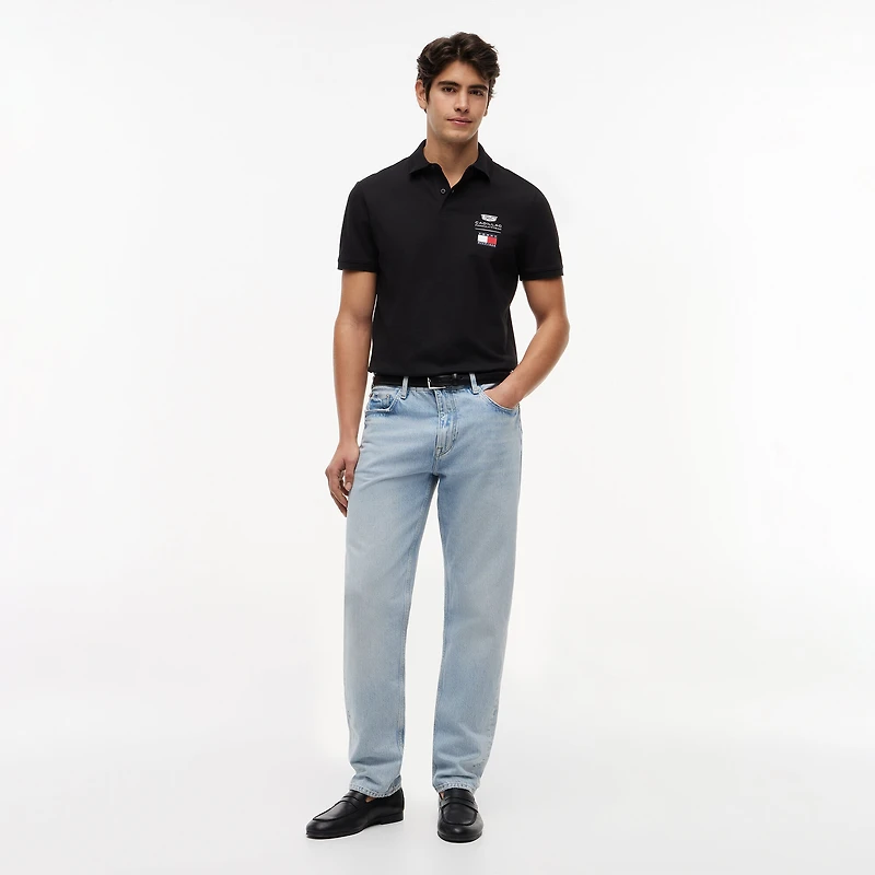 Unisex Tommy Hilfiger x Cadillac F1 Team Black Logo Polo