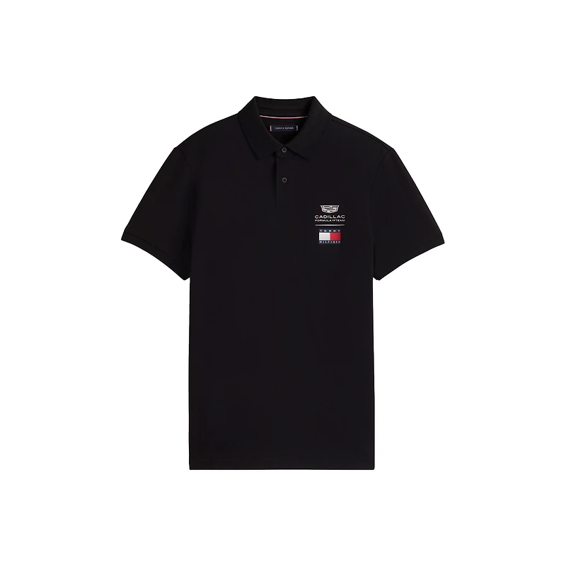 Unisex Tommy Hilfiger x Cadillac F1 Team Black Logo Polo