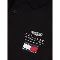Polo unisexe Tommy Hilfiger x Cadillac F1 Team noir à logo