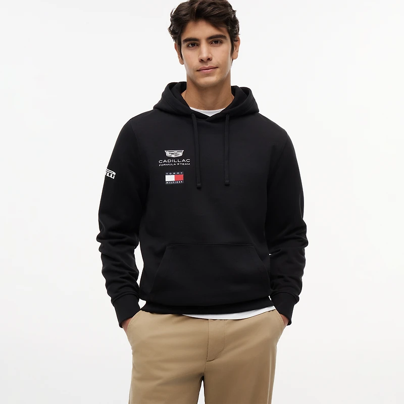 Unisex Tommy Hilfiger x Cadillac F1 Team Black Replica Crew Hoodie