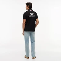 Polo unisexe Tommy Hilfiger x Cadillac F1 Team noir réplique