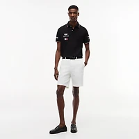 Polo unisexe Tommy Hilfiger x Cadillac F1 Team blanc Sergio Perez, pilote 11