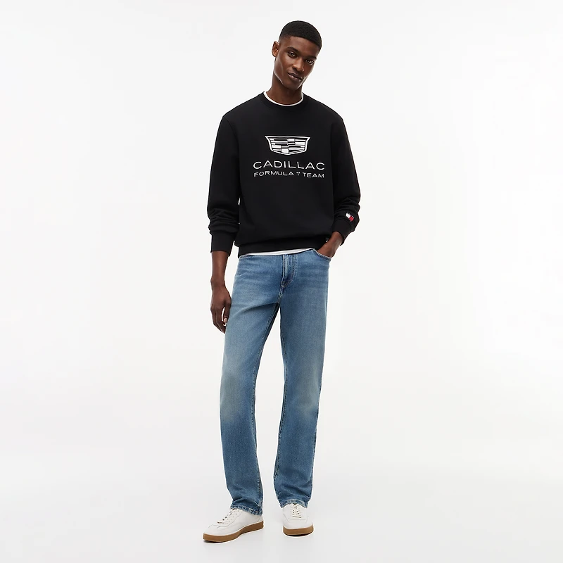 Sweat-shirt unisexe Tommy Hilfiger x Cadillac F1 Team avec logo Black Shield