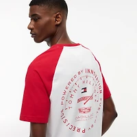 Unisex Tommy Hilfiger x Cadillac F1 Team White Raglan Speed T-Shirt