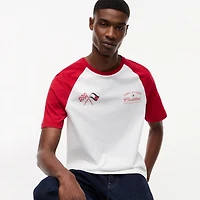 T-shirt unisexe Tommy Hilfiger x Cadillac F1 Team blanc raglan Speed
