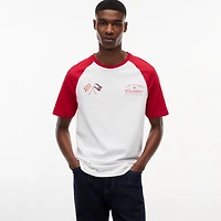 Unisex Tommy Hilfiger x Cadillac F1 Team White Raglan Speed T-Shirt