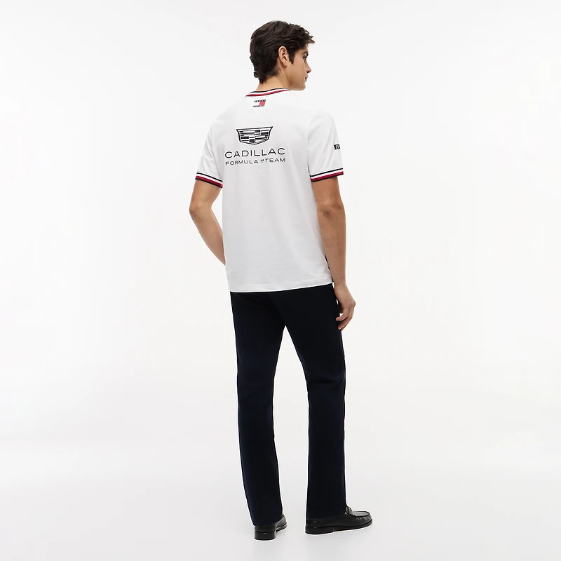 Unisex Tommy Hilfiger x Cadillac F1 Team White Replica Logo T-Shirt