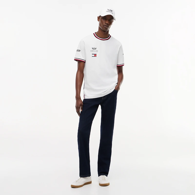 Unisex Tommy Hilfiger x Cadillac F1 Team White Valtteri Bottas Driver 77 T-Shirt