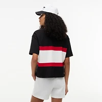 Women's Tommy Hilfiger x Cadillac F1 Team Black Boxy Script Polo
