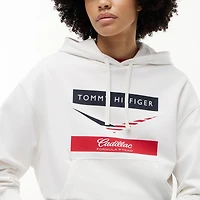 Women's Tommy Hilfiger x Cadillac F1 Team White Chevron Hoodie