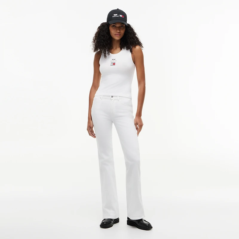 Women's Tommy Hilfiger x Cadillac F1 Team White Logo Tank Top