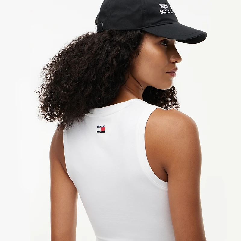 Women's Tommy Hilfiger x Cadillac F1 Team White Logo Tank Top