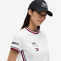 Women's Tommy Hilfiger x Cadillac F1 Team White Replica Logo T-Shirt